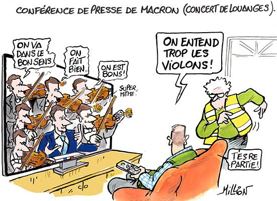 Georges Million Conference De Presse De Macron Concert D Auto Louanges